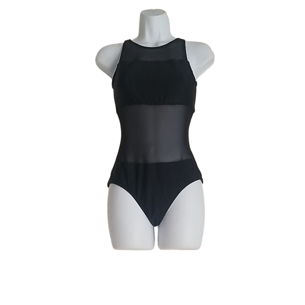 Venus Girls Leotard Black Dance Gymnastics Leotard Size 6